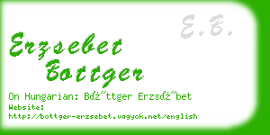 erzsebet bottger business card